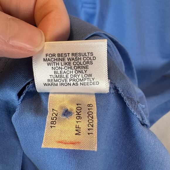 Peter Millar Men’s M Crown Ease Polo Shirt Cotton Blue Classic Preppy Golf NWT - Picture 8 of 9